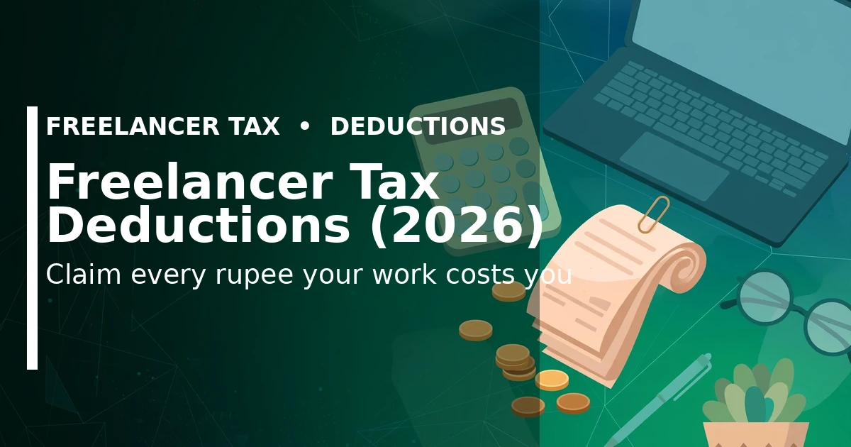 Freelancer tax deductions (2026): home-office rent, internet, laptop and travel expenses claimable in India